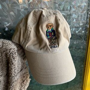 Khaki Polo bear hat